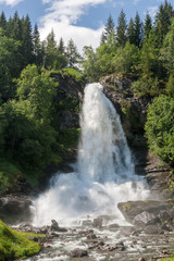 Waterfall Steinsdalsfossen, Norway