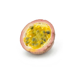 Passion fruit. Half isolated on white background