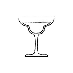 Cocktail glass cup icon vector illustration graphic design