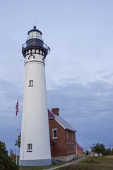 Fototapeta na wymiar AuSable Lighthouse Upper peninsula MI. 