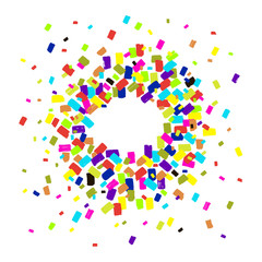 Colorful celebration background with strokes of paint. Hand drawn paint strokes. Vector.