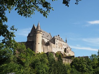 Naklejka premium Vianden - Burg und Gemeinde in der 