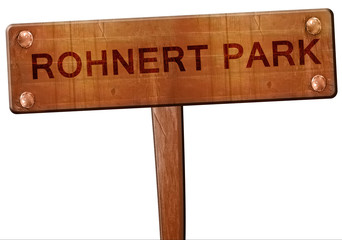 rohnert park road sign, 3D rendering