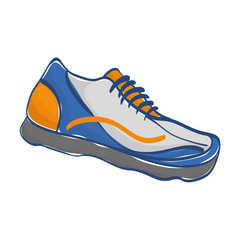 Sport sneaker isolated icon vector illustration graphic design