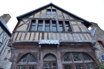 Maison à colombage à Tréguier, Bretagne