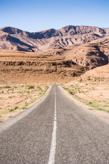 Mountains at the road from Tata to Tagmoute, Morocco