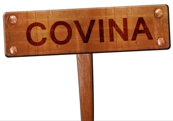 covina road sign, 3D rendering