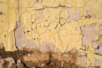 Old cracked cement wall