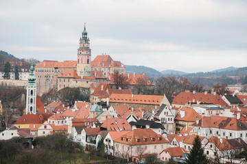 Fototapeta na wymiar View of Cesky Krumlov, Czech Republic. Europe.