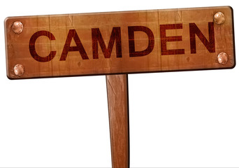 camden road sign, 3D rendering