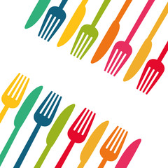 restaurant cutlery utensil icon vector illustration graphic design