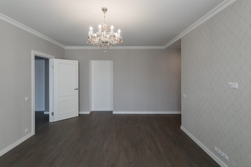 Modern contemporary interior. Emty flat.