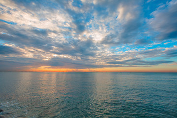 Obraz premium Sunset over the sea, Alanya