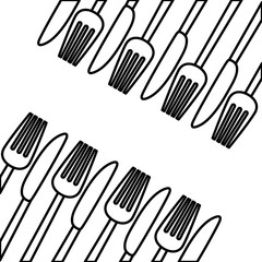 restaurant cutlery utensil icon vector illustration graphic design