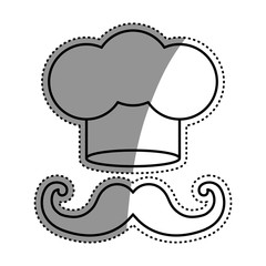 Chef hat symbol icon vector illustration graphic design