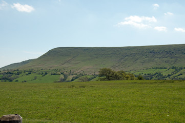 Fototapeta premium Summertime on the Black mountains of Herefordshire, England.