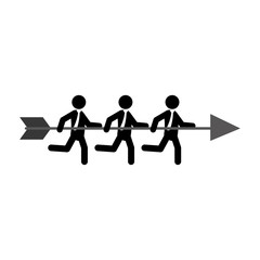 Businessman running pictogram icon vector illustration graphic design