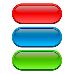 Vector colored buttons red blue green