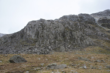 Glyderau llyn idwal in Snowdonia North wales