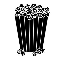  popcorn bucket icon over white background. vector illustration