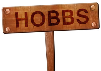hobbs road sign, 3D rendering