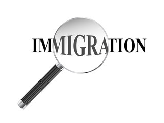 Immigration Magnifying Glass