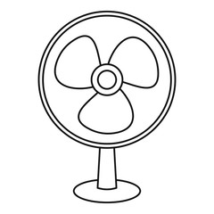 Ventilator icon, outline style