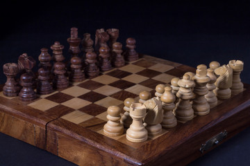 Indian wooden chess