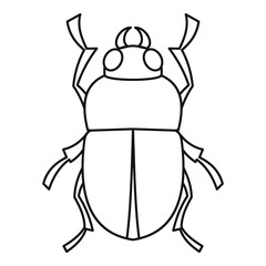 Bug icon, outline style