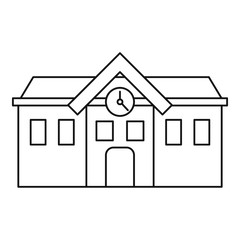 Chapel icon, outline style