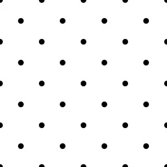 Deurstickers Polka dot Naadloze rockabilly polka dot vector patroon. Naadloze polkadot achtergrondbehang.