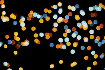 光の玉ボケの背景素材