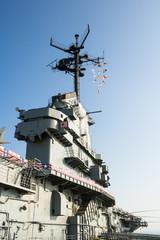 Naklejka premium USS Lexington Aircraft Carrier at Corpus Christi, Texas at the G