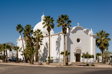 Fototapeta na wymiar Immaculate Conception Church of Ajo, Arizona