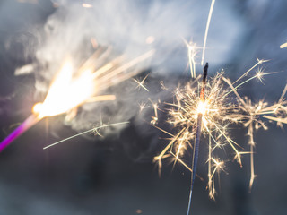 Sparklers to celebrate the holidays.