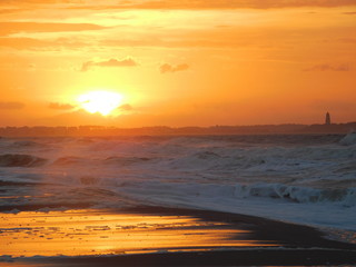 Fototapeta na wymiar Sunrise at Oak Island 