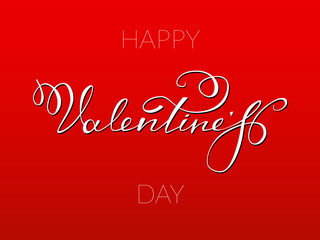 Happy Valentine s Day lettering