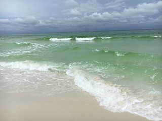 Stormy day on the beach in Destin