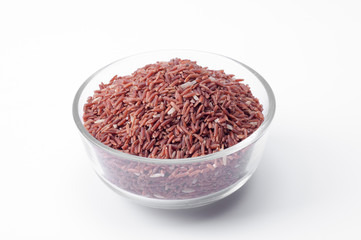 rice and Rice-berry on white background