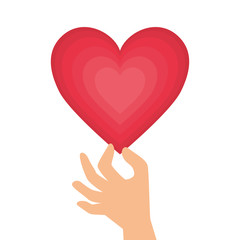 heart love card decoration vector illustration design