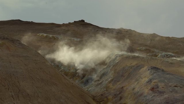 Steaming Volcanic Earth in Iceland