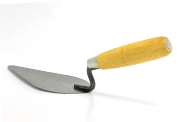 putting plaster on white background