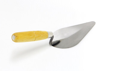 putting plaster on white background