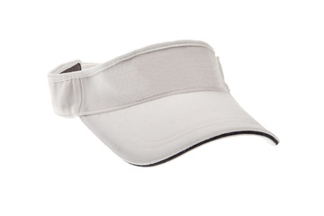 White golf visor for man or woman - obrazy, fototapety, plakaty