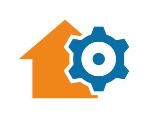 gear house silhouette