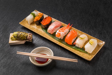 本格握り寿司　 Japanese gourmet genuine finger sushi