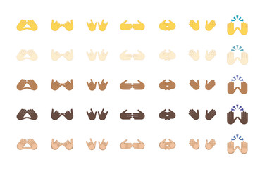 Gestures emoji vector