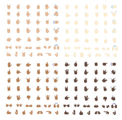 Gestures emoji vector