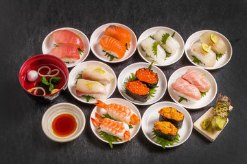 本格握り寿司　 Japanese gourmet genuine finger sushi