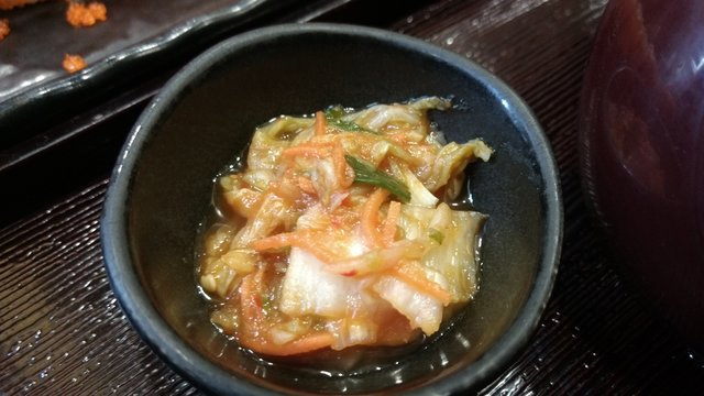 kimji korean fermented vegetable mixed salad menu